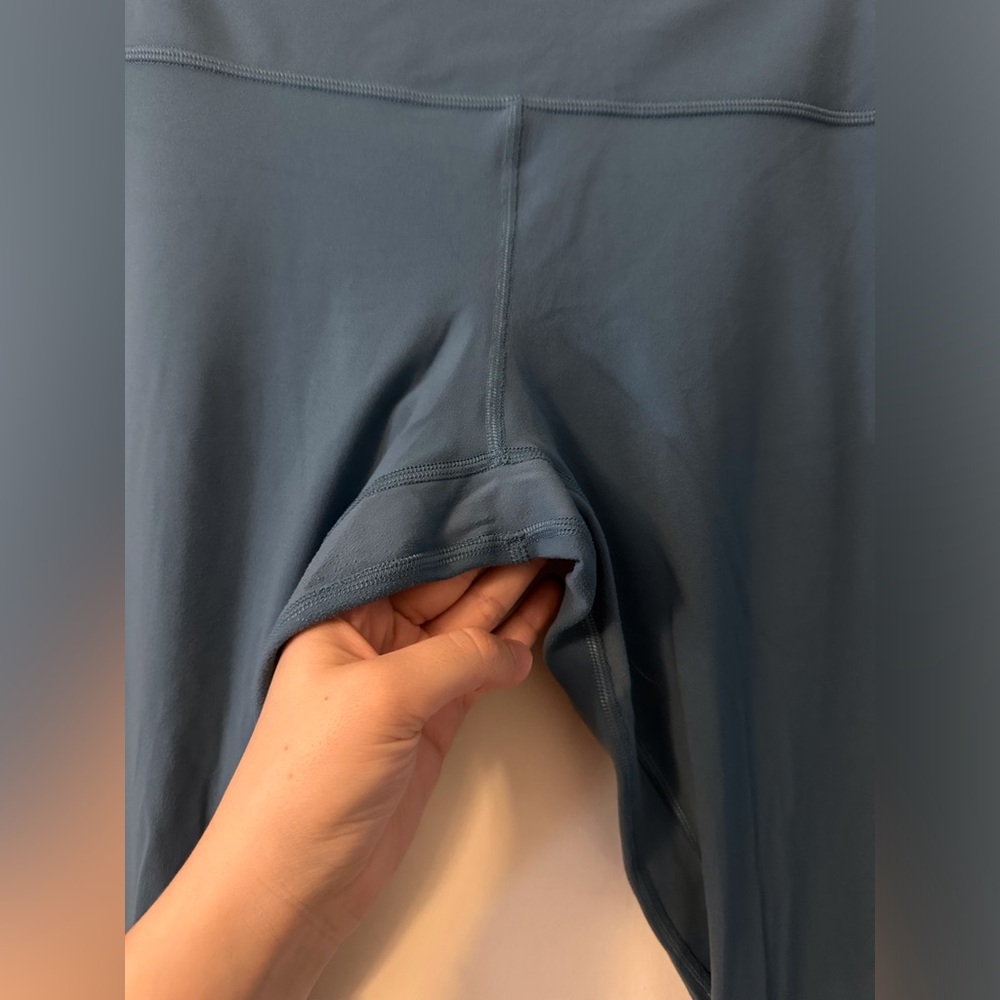 Lululemon Align High-Rise Crop Leggings Blue Green Jasper Womens Size 10 - Picture 4 of 5